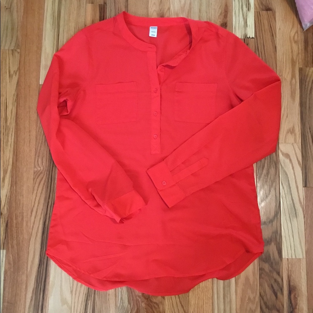 Red blouse